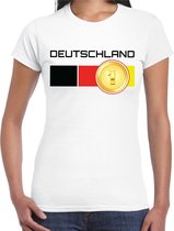 Deutschland / Duitsland landen t-shirt wit dames 2XL