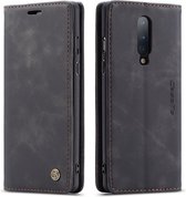 CaseMe - Hoesje geschikt voor OnePlus 8 - Wallet Book Case - Magneetsluiting - Zwart