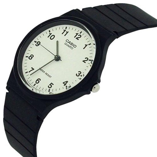 CASIO - MQ-24-7BLLGF - CASIO Collection - horloge - Unisex - Zwart -  Kunststof Ã˜ 34 mm | bol.com