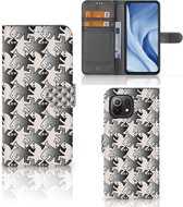 Wallet Book Case Xiaomi Mi 11 Lite | Xiaomi 11 Lite NE Smartphone Hoesje Salamander Grey