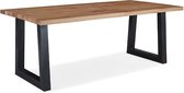 Feel Home - 220x100 Eettafel - Smooth Oak - Declined U Frame