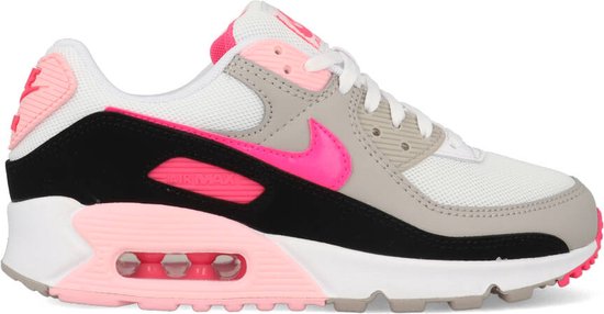 Nike Air max 90 dames sneaker-wit/roze/zwart maat 36 | bol.com