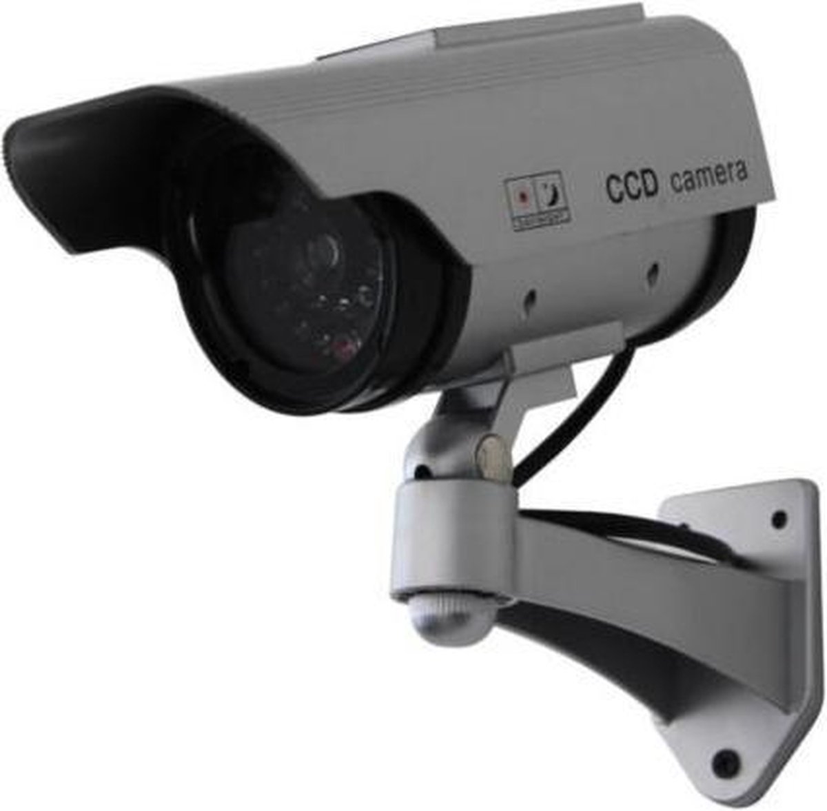 WL4 BDOS-LED-S realistische dummy zonnepaneel beveiligingscamera voor buiten en knipperende LED - Beveiligingscamera IP camera bewakingscamera camerabewaking veiligheidscamera beveiliging netwerk camera webcam