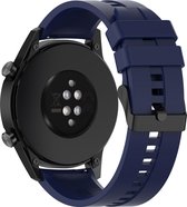 Case2go - Bandje geschikt voor de Huawei Watch GT/GT2/GT2e/ Watch 2 Pro en Honor Watch Magic - Sport Bandje compatibel met Huawei Smartwatch - 46 MM - Donker Blauw