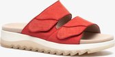 Softline dames slippers - Rood - Maat 39 - Echt leer - Uitneembare zool