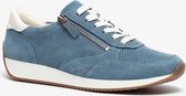 Jenny leren dames sneakers - Blauw - Maat 38 - Echt leer