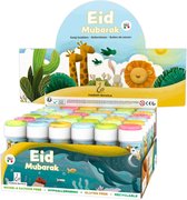 Ramadan decoratie: Eid Mubarak Bellenblaas 36 stuks + display