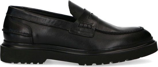 Sacha - Heren - Zwarte loafers met details - Maat 44 | bol.com
