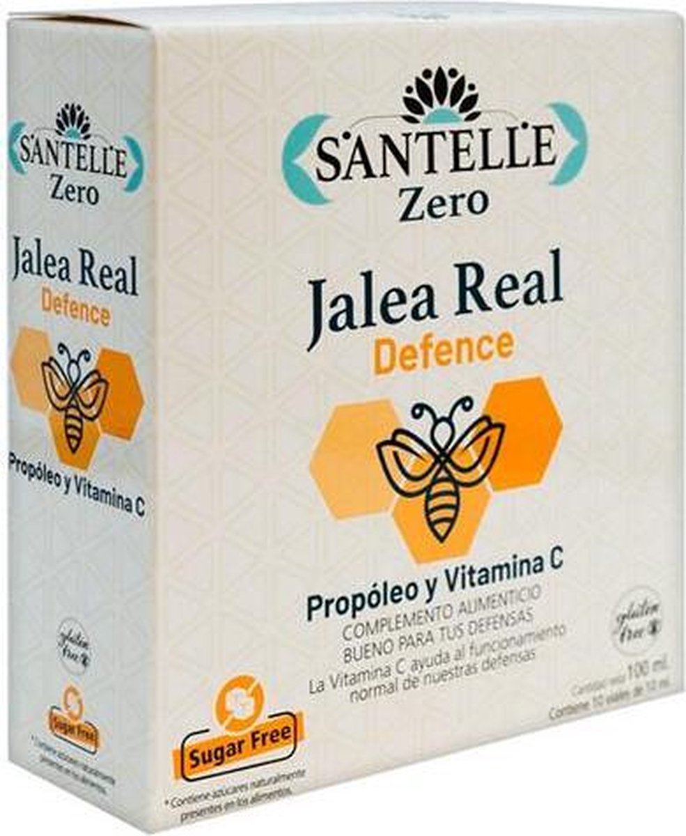 Santelle Zero Jalea Real Defence Con Propóleo Y Vitamina C 10 Viales De 10 Ml