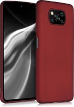 kwmobile telefoonhoesje voor Xiaomi Poco X3 NFC / Poco X3 Pro - Hoesje voor smartphone - Back cover in metallic donkerrood