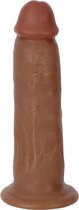 7 Inch Bareskin Dildo - Dark