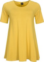 Zazou-shirt-A-lijn-korte-mouw-curry