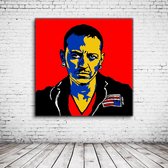 Pop Art Chester Bennington Poster - 90 x 90 cm Fotopapier Mat 180 gr - Popart Wanddecoratie