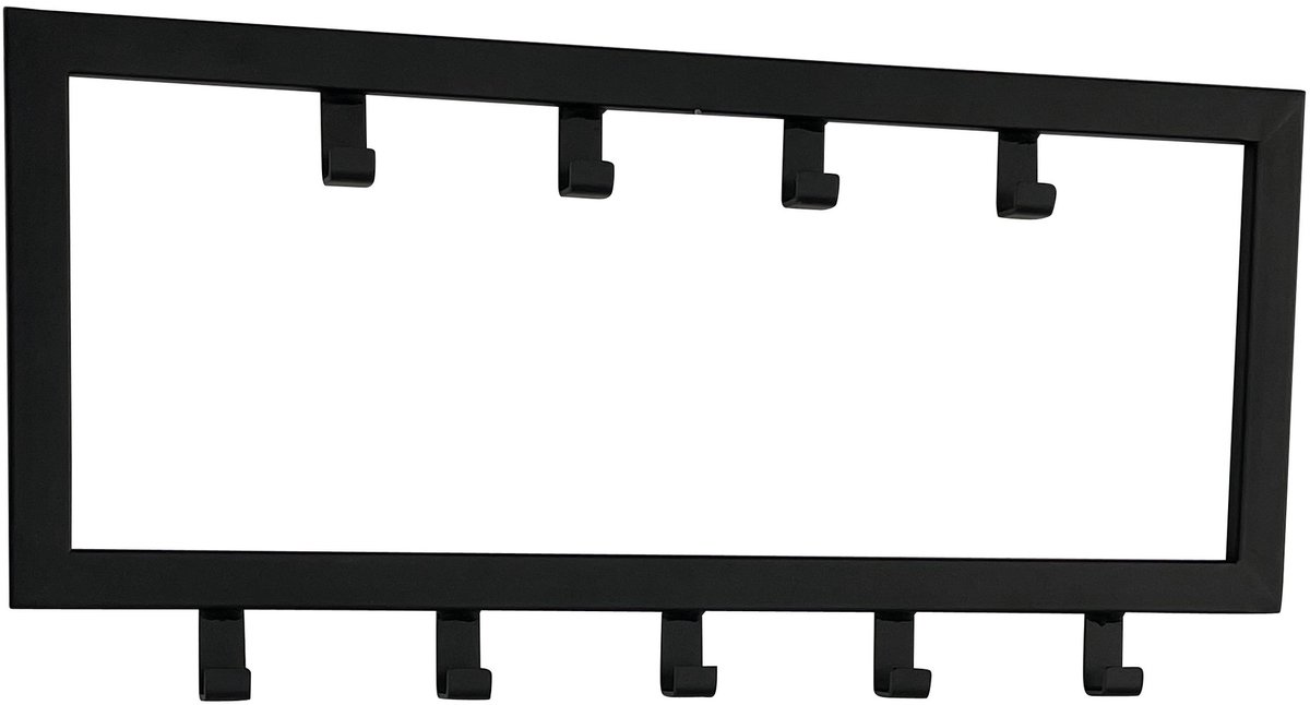 Kapstok Joy Mat Zwart 9 Haken 60cm