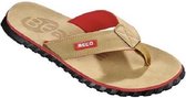 Beco Teenslippers Heren Eva/rubber Beige/rood Maat 40