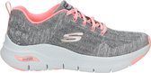 Skechers Arch Fit Comfy Wave Dames Sneakers - Grey/Pink - Maat  39
