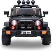 Kijana elektrische kinderauto - Jeep - zwart - soft start - USB - AUX