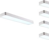 LED Batten 120cm 45W Hangend WIT (5 stuks) - Wit licht
