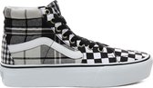 Vans - Dames Sneakers Vans Sk8-Hi Platform 2.0 (Plaid Checkerboard) - Zwart - Maat 39