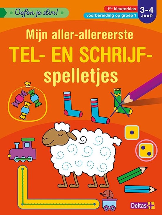 Oefen je slim! 0 - Oefen je slim! Mijn aller-allereerste tel- en schrijfspelletjes 3-4 jaar