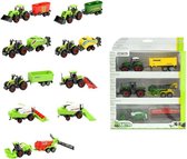 Toi-toys Metal Tractorset Met Grasmaaier 16 Cm