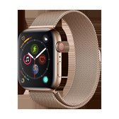 Elegant Series bandje geschikt voor Apple Watch Bandje - Milanese Loop 42/44mm - Zwart