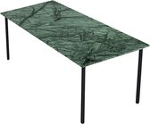 Marmeren Eettafel - India Green (4-poot) - 200 x 100 cm  - Gepolijst