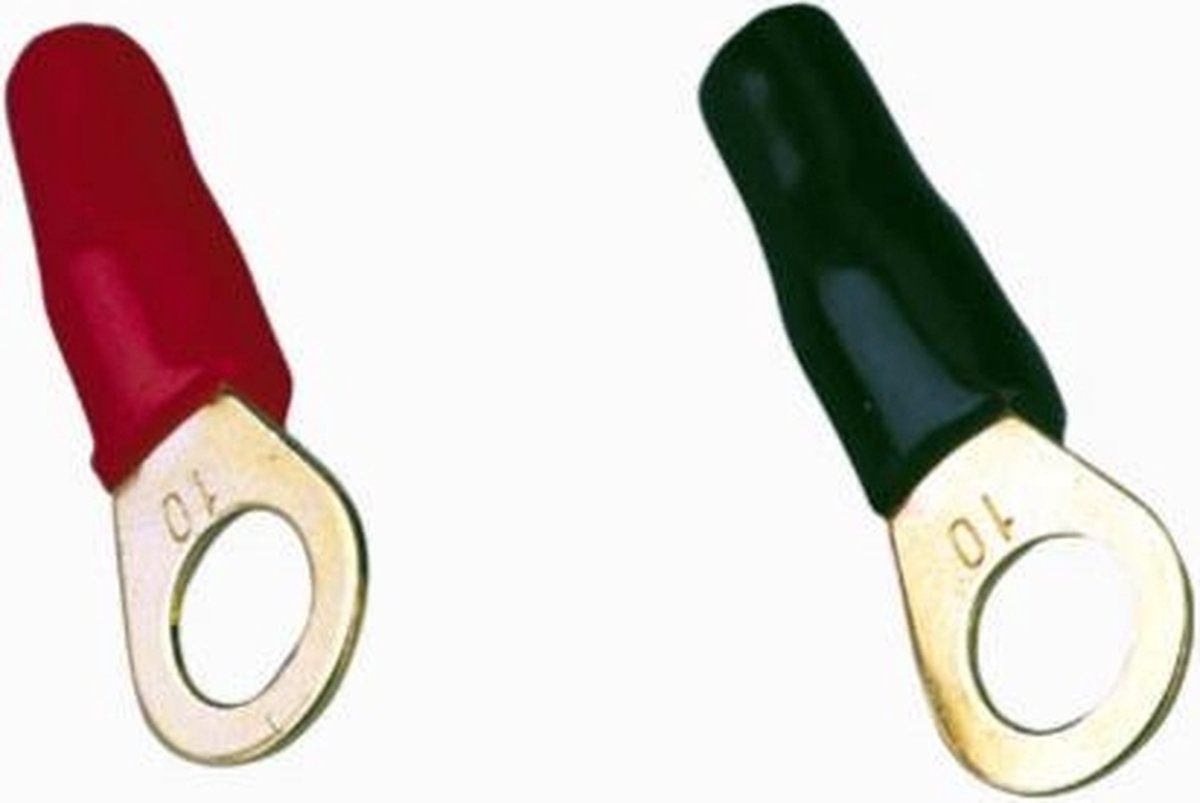 Ring kabelschoen 10 mm² - 6,4 mm 50 Stuks rood