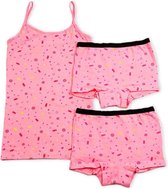 Kinderondergoed Funderwear - Set Snoepie - Roze - Maat 152 - Meisjes