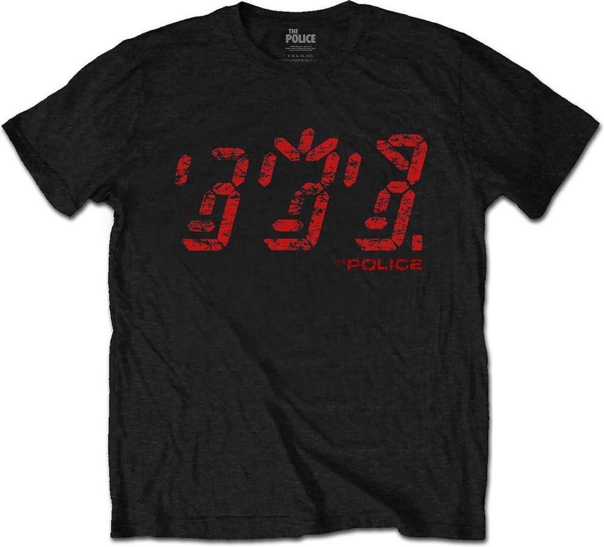 The Police - Vintage Ghost Heren T-shirt - 2XL - Zwart