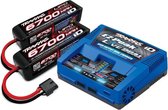 Traxxas TRX2997 Batterie / chargeur complet (y compris (1) 2973 Dual iD-charger (2X) 2890X 6700 mAh 14,8 V cell 25C Lipo-ba