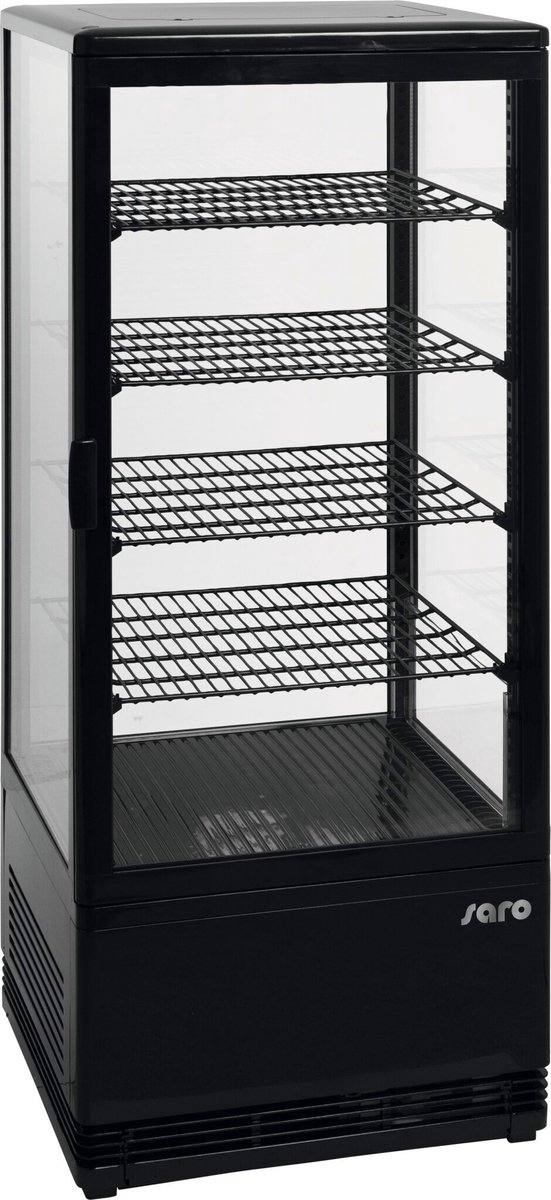 SARO 330-1013 Drankkoeler Koelvitrine SC100 - Vrijstaand - Zwart - 42x38x111 cm - 98 liter