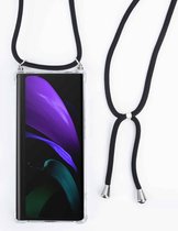 Fonu Siliconen Anti-Shock Backcase hoesje met koord Geschikt Voor Samsung Note 20