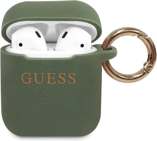 GUESS Silicone Case AirPods 1 / AirPods 2 - Khaki