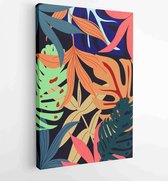 Abstract art nature background vector. Modern shape line art wallpaper 4 - Moderne schilderijen – Vertical – 1934329670 - 40-30 Vertical