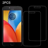 2 STKS voor Motorola Moto C Plus 0.3mm 9H Oppervlaktehardheid 2.5D Explosiebestendig Gehard Glas Volledig scherm
