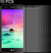 10 STKS voor LG K10 (2017) 0.26mm 9 H Oppervlaktehardheid explosieveilige Niet-volledig Scherm Gehard Glas Screen Film