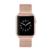 Roestvrij stalen horlogeband voor Apple Watch Series 3 & 2 & 1 38 mm (rosÃ©goud)
