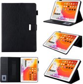 Voor iPad mini 1/2/3/4/5 Zakelijke stijl Horizontale flip lederen hoes met houder & kaartsleuf & fotolijst & portemonnee & draagriem & slaap / wekfunctie (zwart)