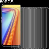 Voor OPPO Realme 7 50 STUKS 0.26mm 9H 2.5D gehard glasfilm