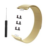 Voor Huawei Watch Fit Milanese vervangende band horlogeband (champagne goud)