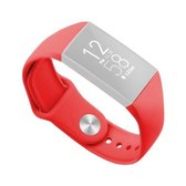 Voor Fitbit Charge 3 22 mm effen kleur siliconen band A (rood)