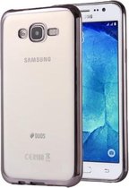 Voor Galaxy J7 / J700 Galvaniseren Zachte TPU beschermhoes (grijs)