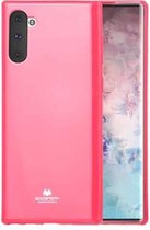 GOOSPERY JELLY TPU schokbestendig en krasvast hoesje voor Galaxy Note 10 (Rose Red)