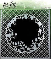 Peek A Boo Flower Stencil (SC-124)