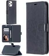 Portemonnee Book Case Hoesje Geschikt voor: iPhone 12 Mini -  zwart