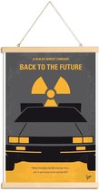 JUNIQE - Posterhanger Back to the Future I -40x60 /Geel & Grijs