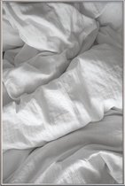JUNIQE - Poster met kunststof lijst Perfect Day in Bed -20x30 /Grijs &