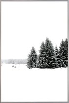 JUNIQE - Poster met kunststof lijst White White Winter 2/2 -20x30