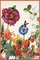 JUNIQE - Poster met kunststof lijst Garden Spring Flowers -13x18